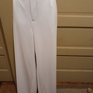 The Limited: Lean Bootcut White Pants